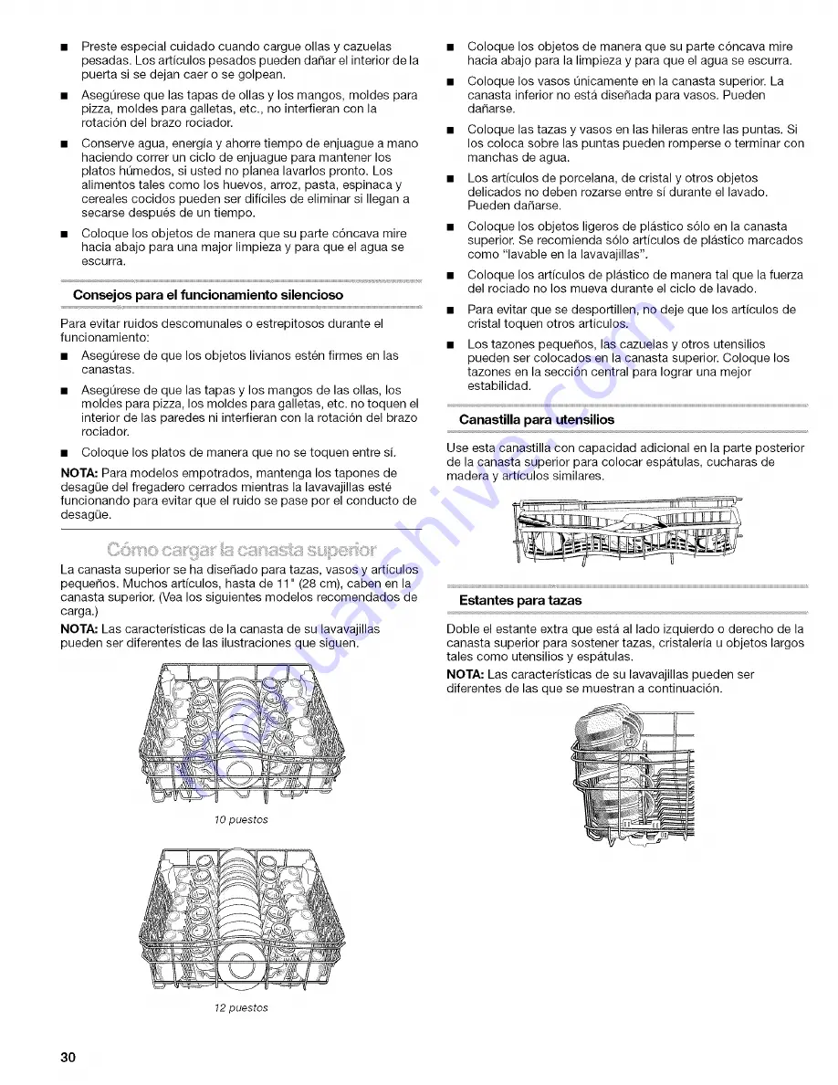 Kenmore 665.1727 Use And Care Manual Download Page 30