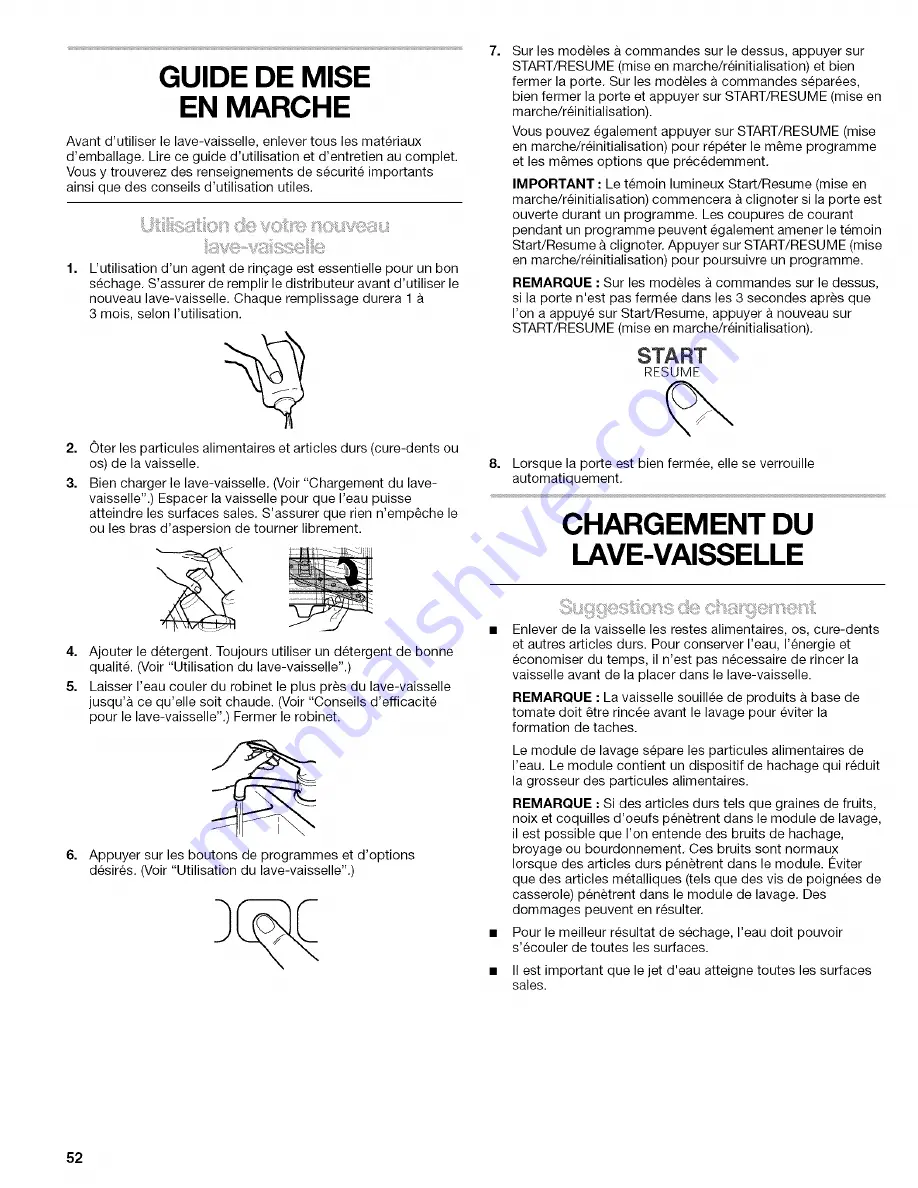 Kenmore 665.1727 Use And Care Manual Download Page 52