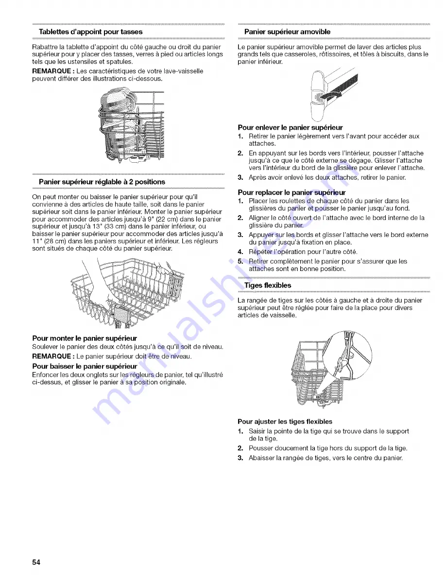 Kenmore 665.1727 Use And Care Manual Download Page 54