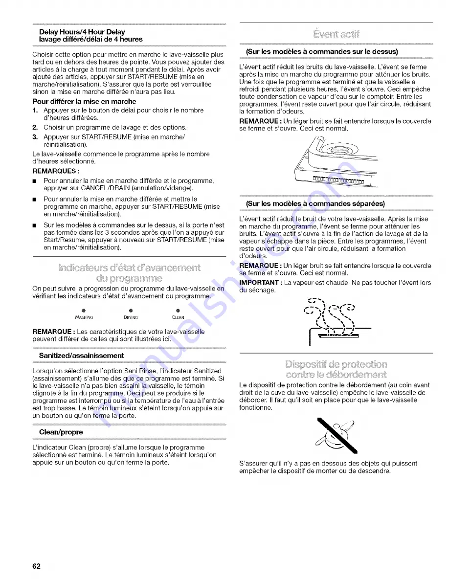 Kenmore 665.1727 Use And Care Manual Download Page 62