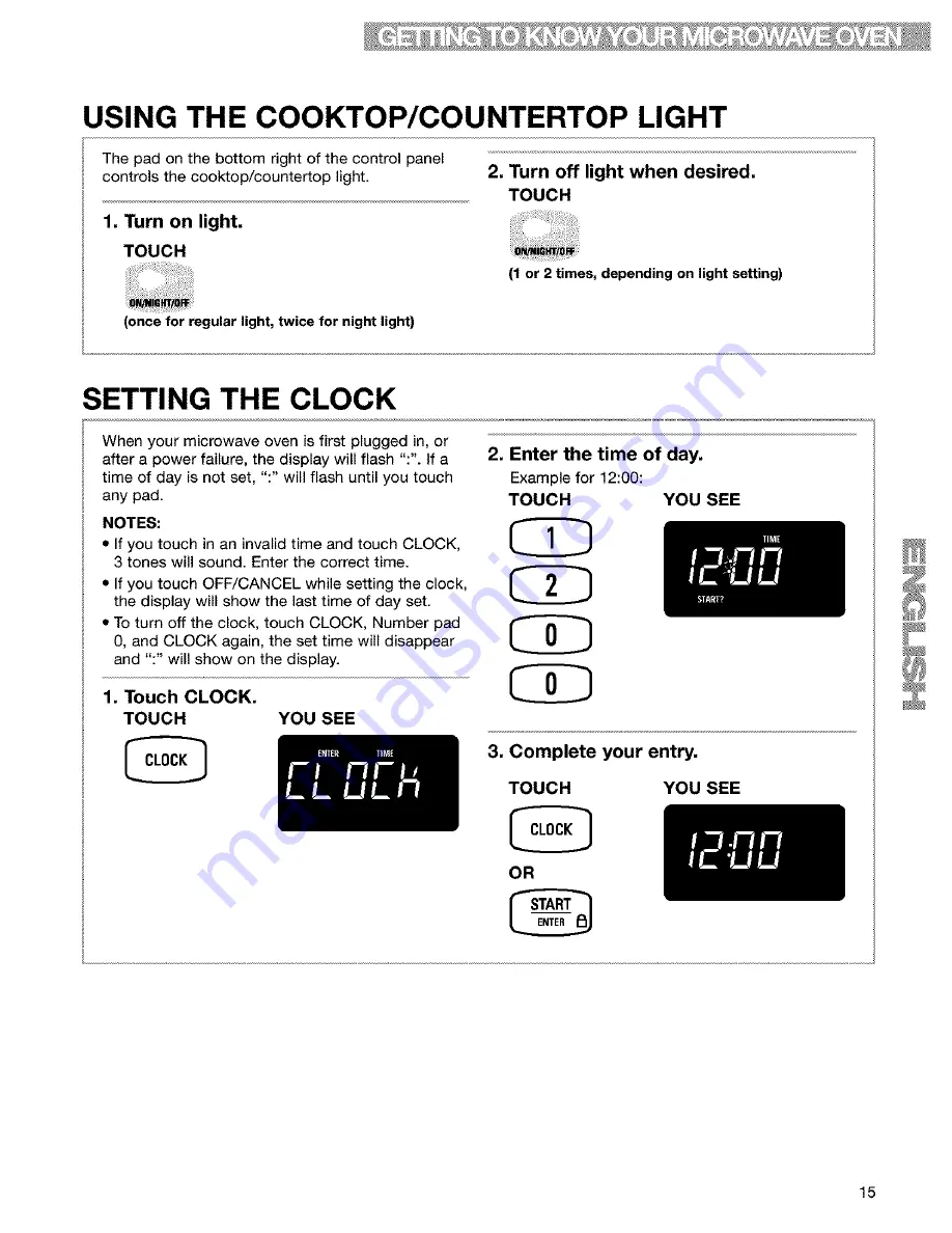 Kenmore 665.60639 Use & Care Manual Download Page 15