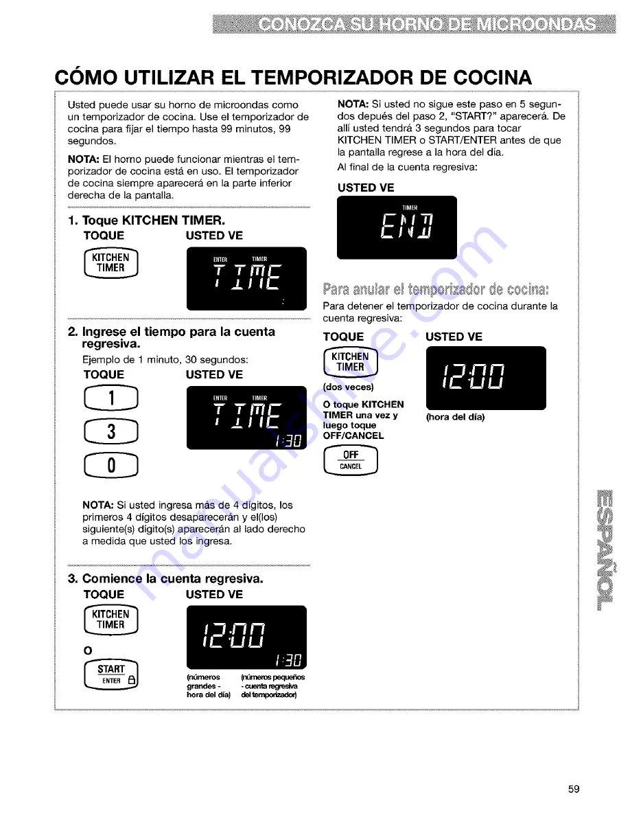 Kenmore 665.60639 Скачать руководство пользователя страница 59