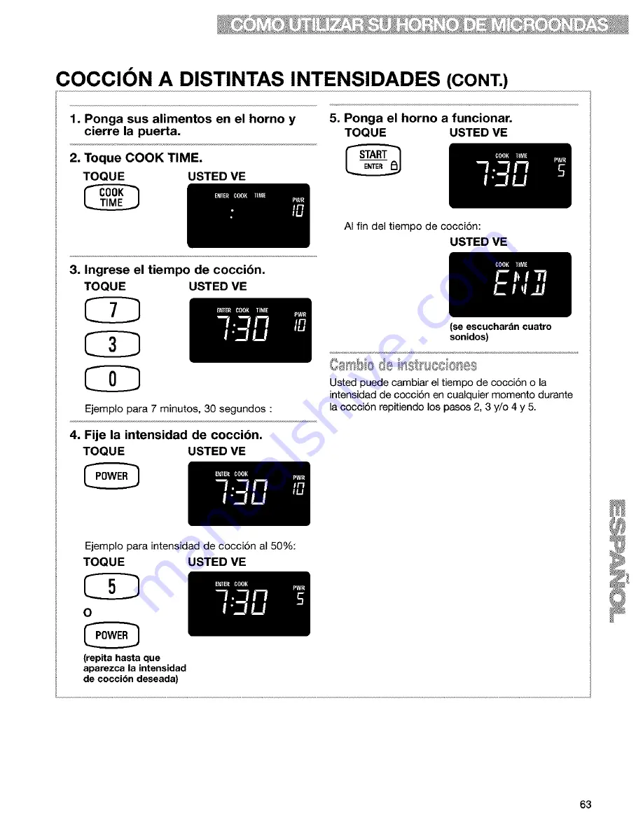 Kenmore 665.60639 Скачать руководство пользователя страница 63