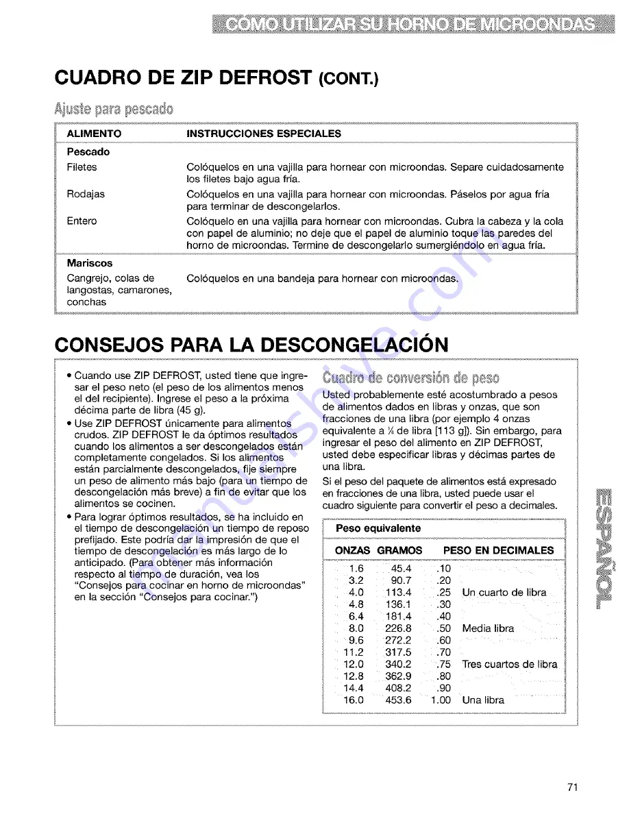 Kenmore 665.60639 Use & Care Manual Download Page 71