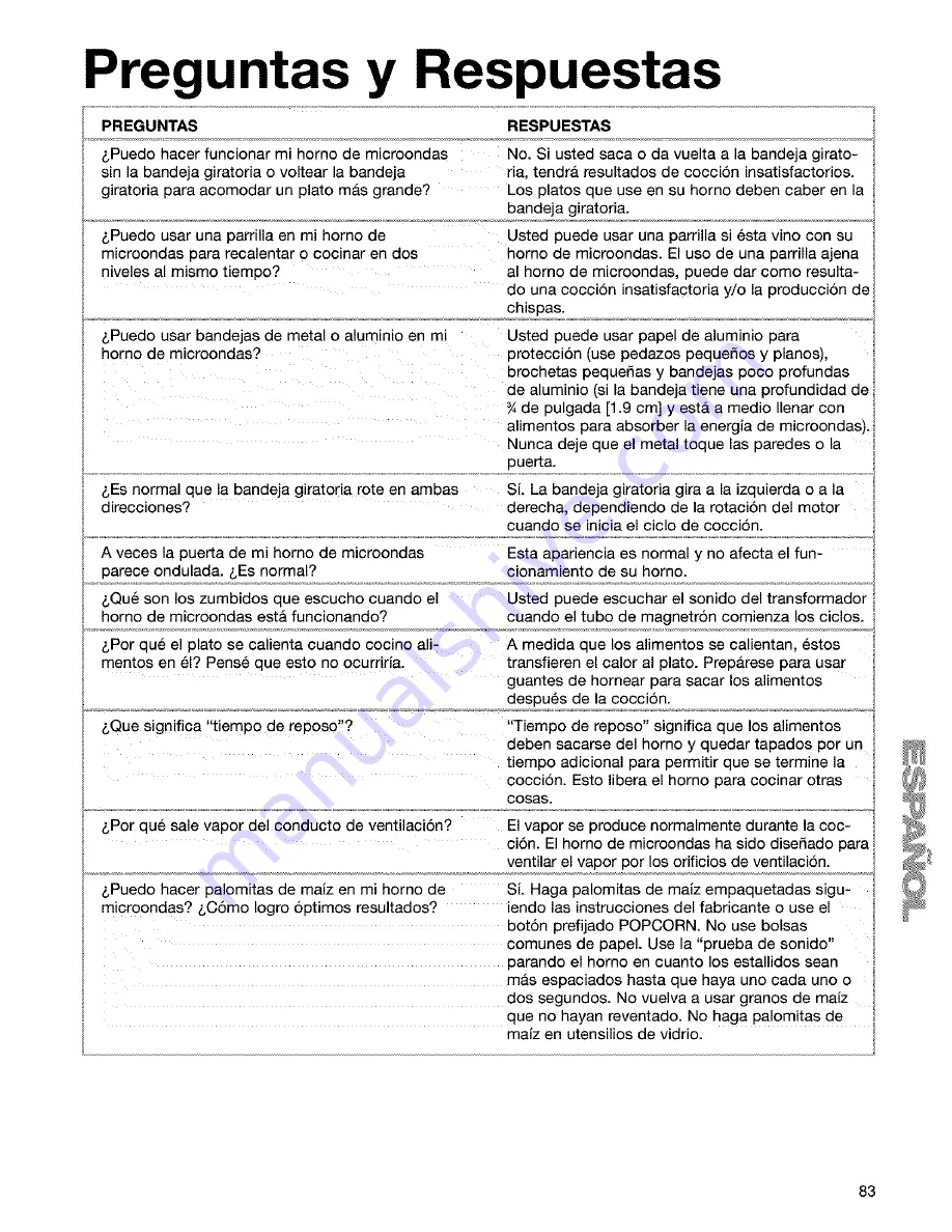 Kenmore 665.60639 Use & Care Manual Download Page 83