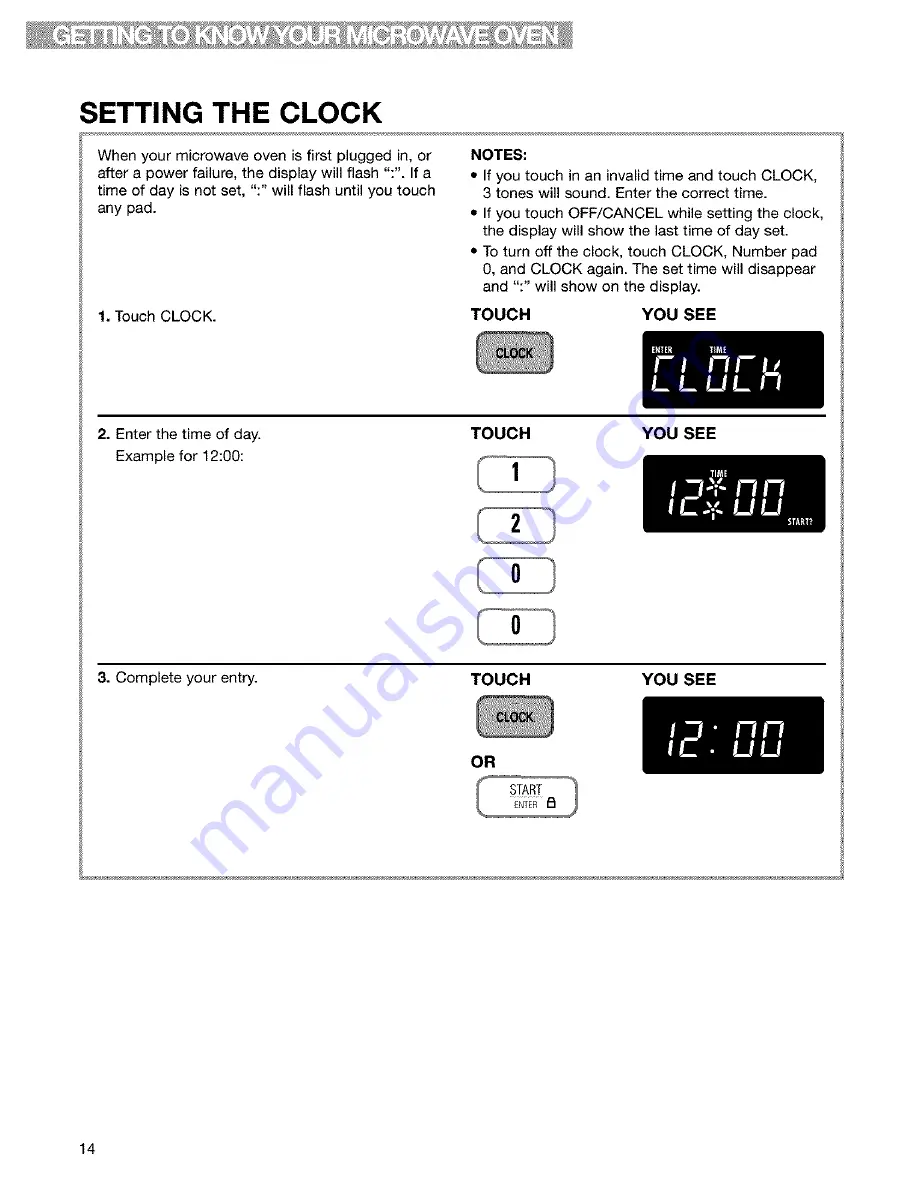 Kenmore 665.61609 Use And Care Manual Download Page 14