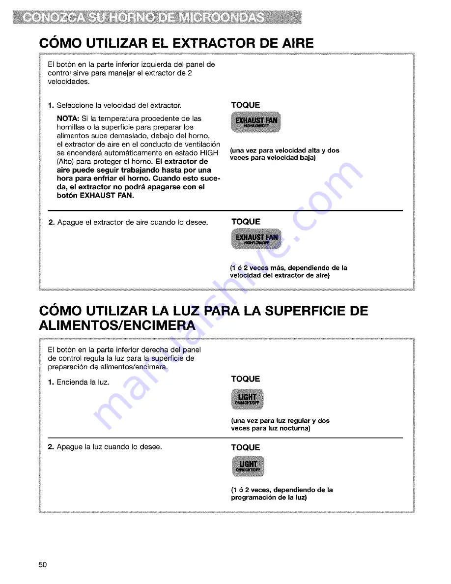 Kenmore 665.61609 Use And Care Manual Download Page 50