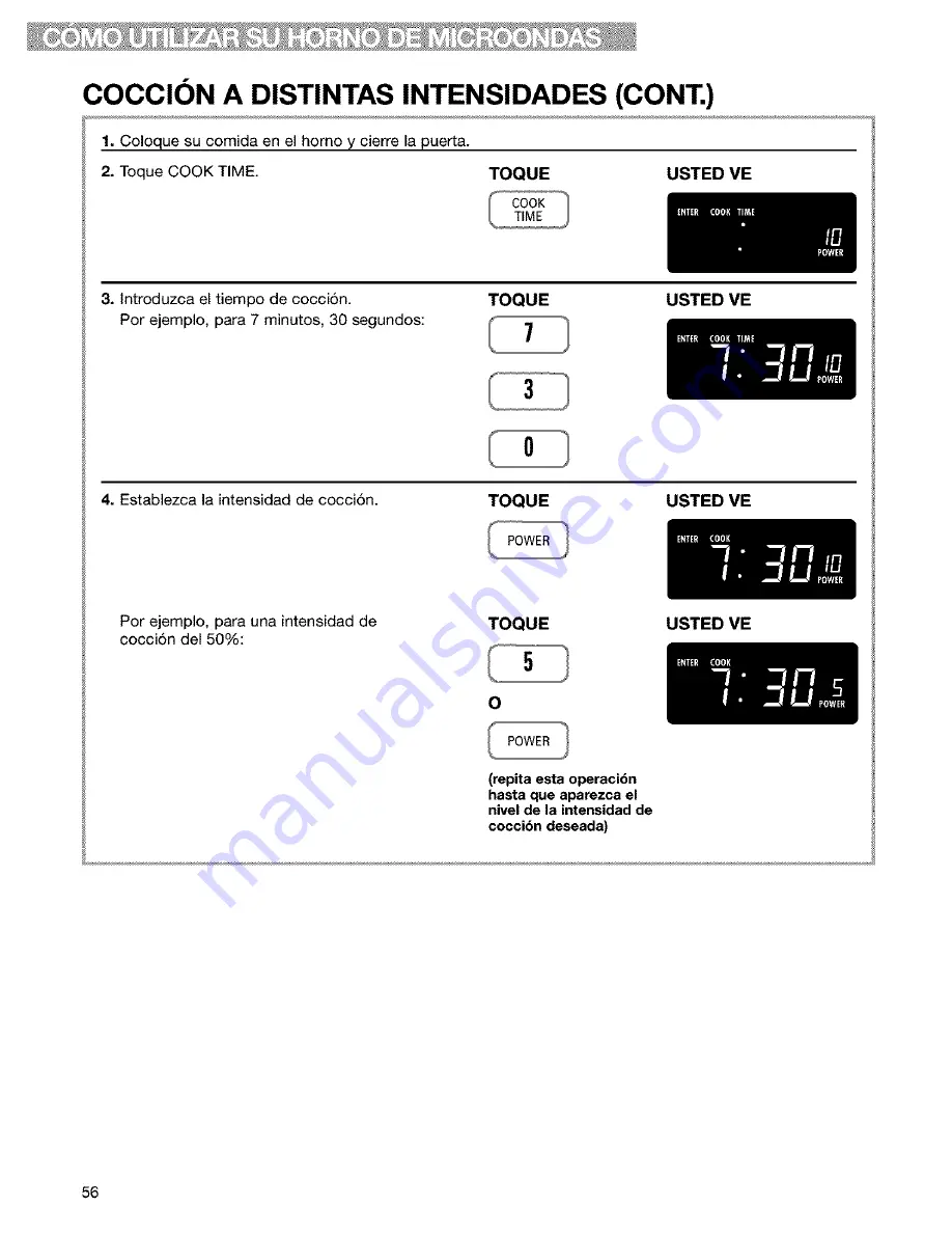 Kenmore 665.61609 Use And Care Manual Download Page 56