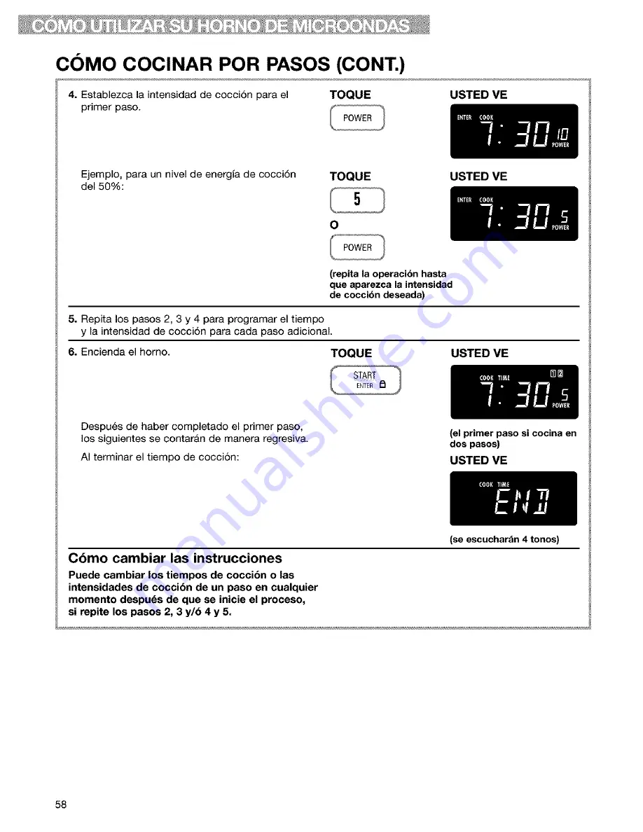 Kenmore 665.61609 Скачать руководство пользователя страница 58