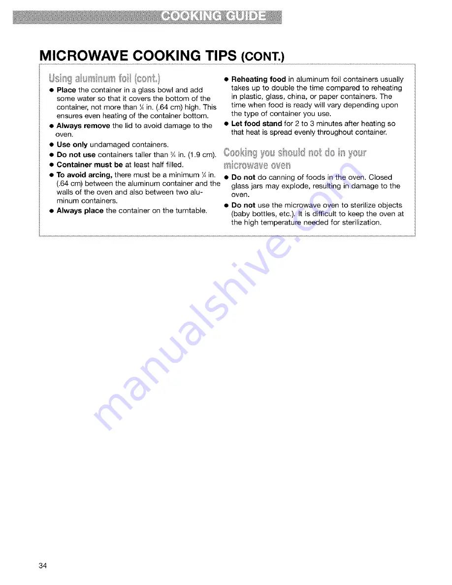 Kenmore 665.61632 Use & Care Manual Download Page 34