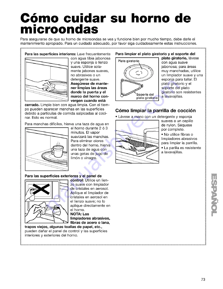 Kenmore 665.61632 Use & Care Manual Download Page 73