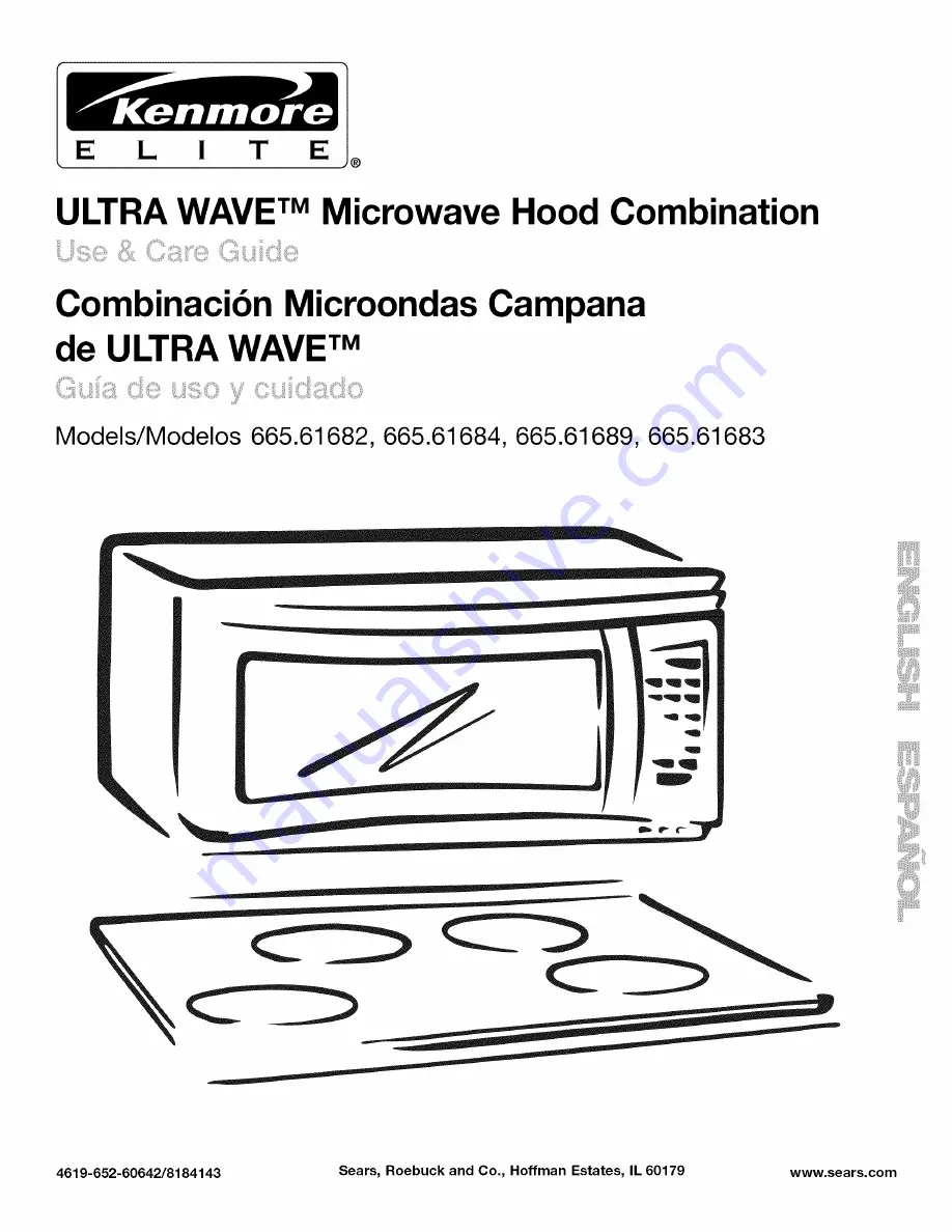 Kenmore 665.61683 Скачать руководство пользователя страница 1