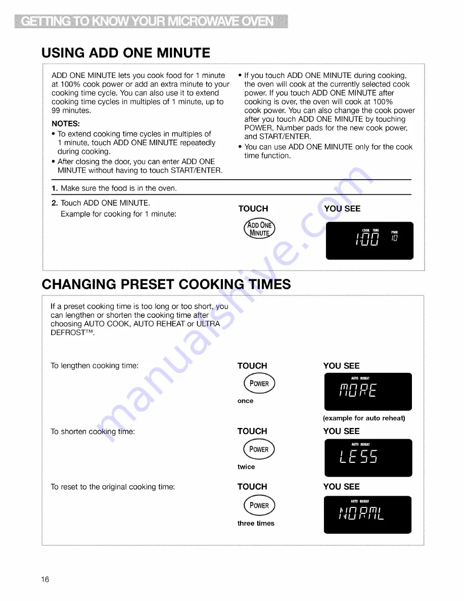 Kenmore 665.61683 Скачать руководство пользователя страница 16