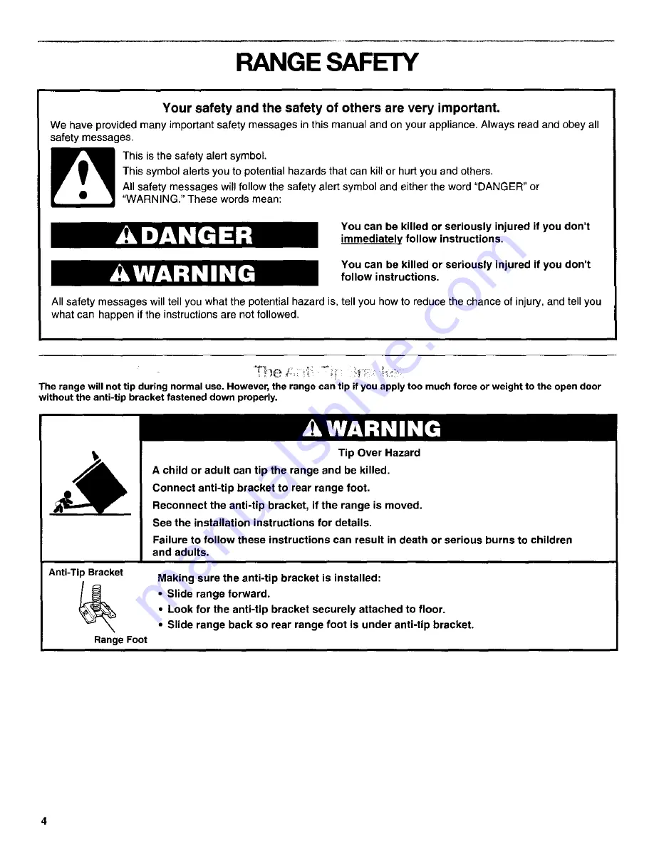 Kenmore 665.92022 Use & Care Manual Download Page 4