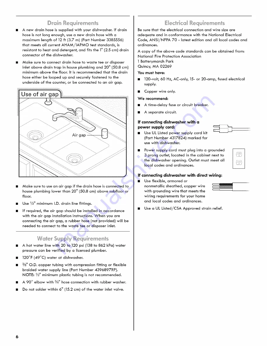 Kenmore 665 Prefix Скачать руководство пользователя страница 6