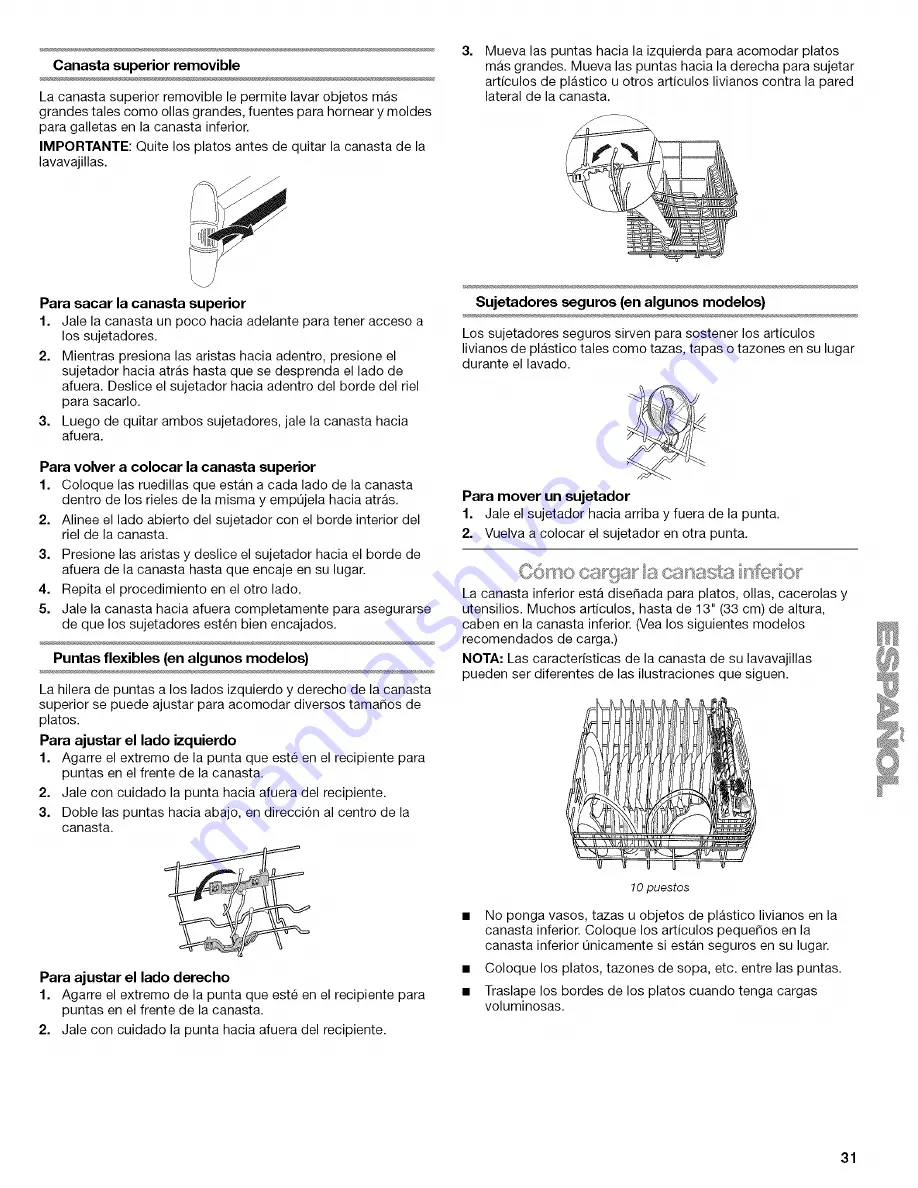 Kenmore 66513 Use And Care Manual Download Page 31