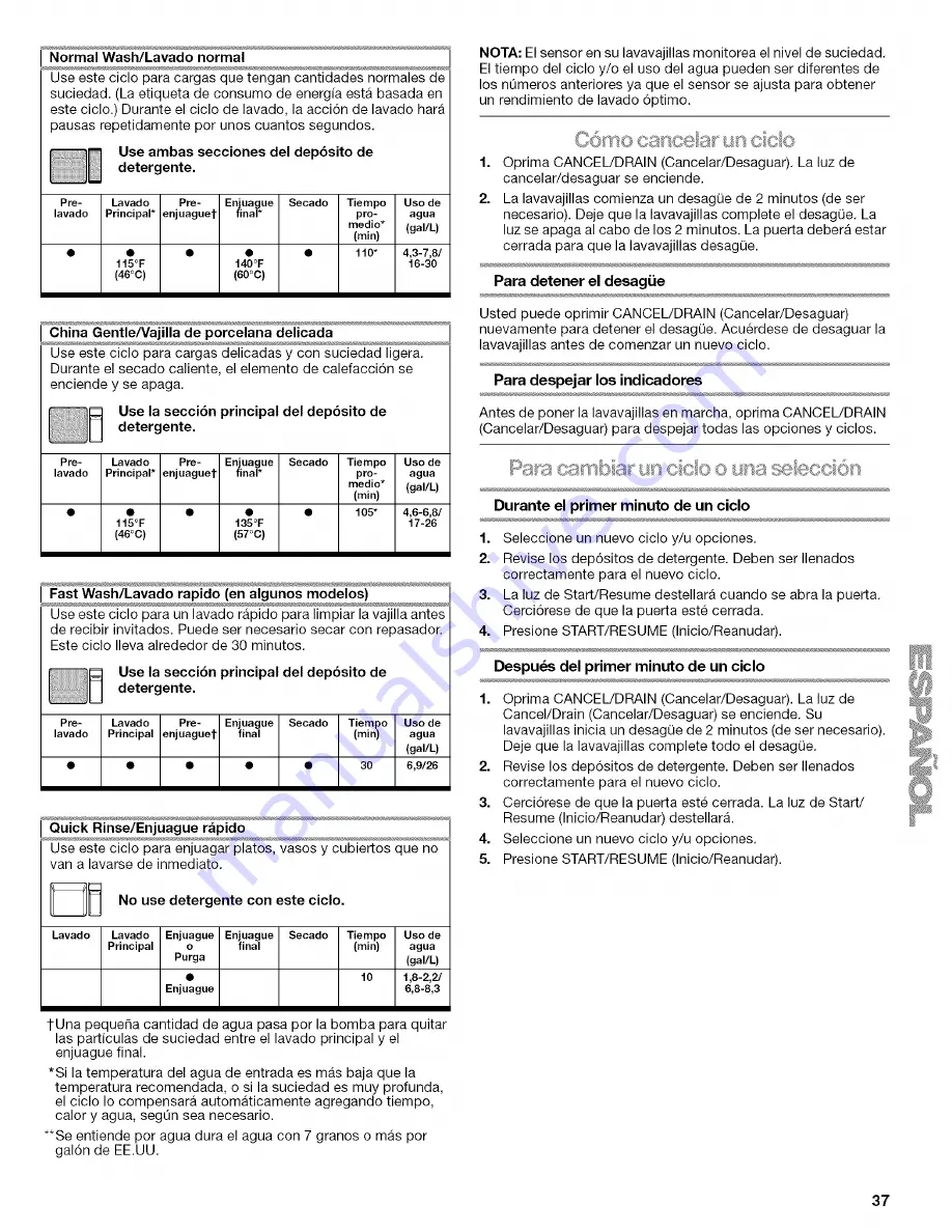 Kenmore 66513 Use And Care Manual Download Page 37