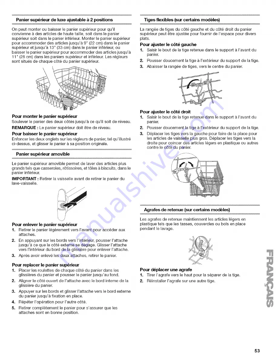 Kenmore 66513 Use And Care Manual Download Page 53