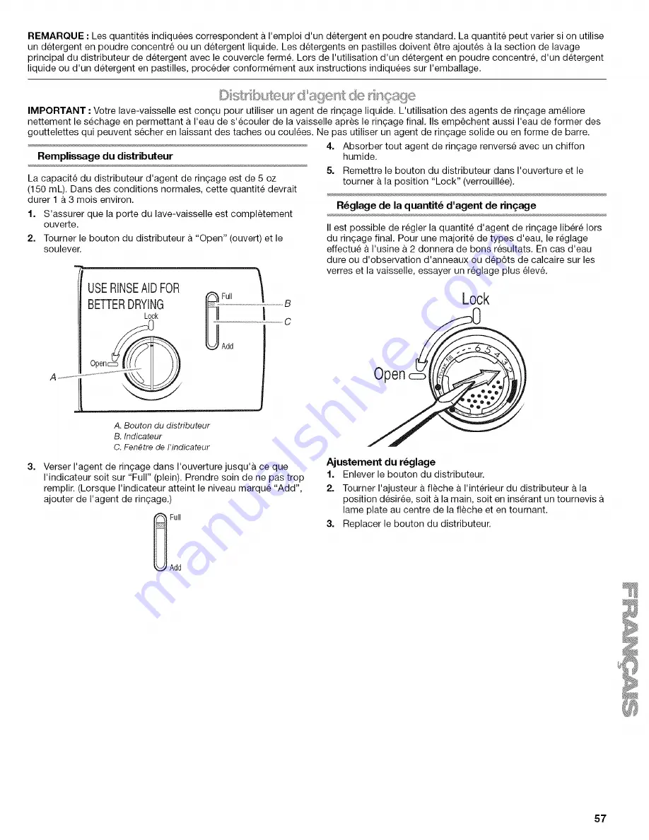 Kenmore 66513 Use And Care Manual Download Page 57