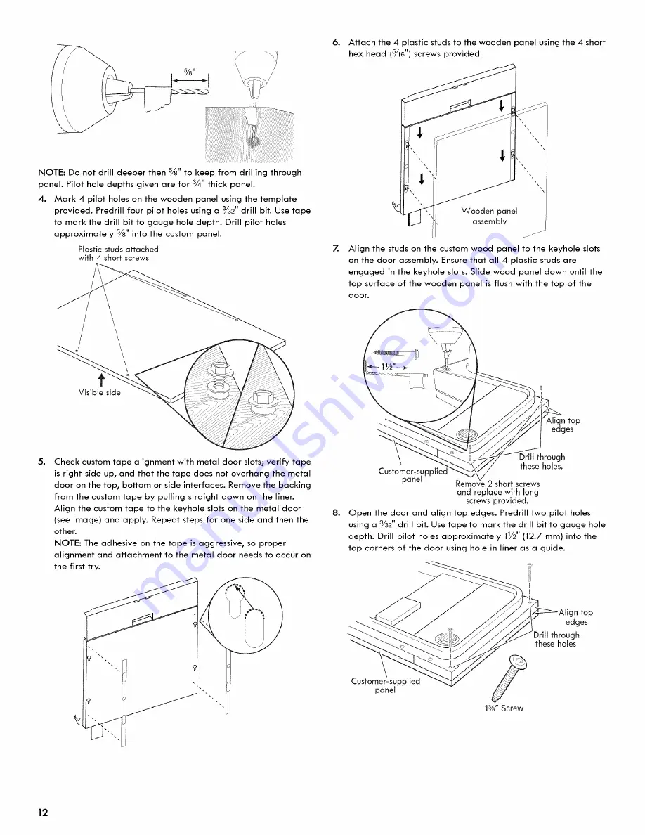 Kenmore 66513966K010 Installation Instructions Manual Download Page 12