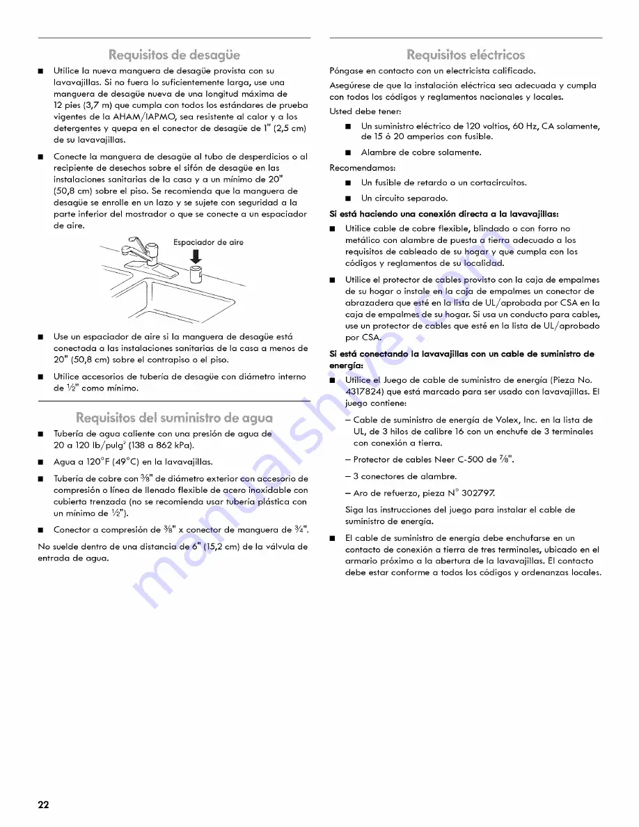 Kenmore 66513966K010 Installation Instructions Manual Download Page 22