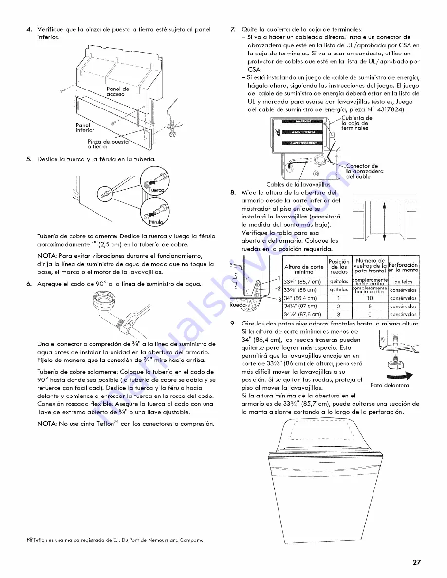 Kenmore 66513966K010 Installation Instructions Manual Download Page 27