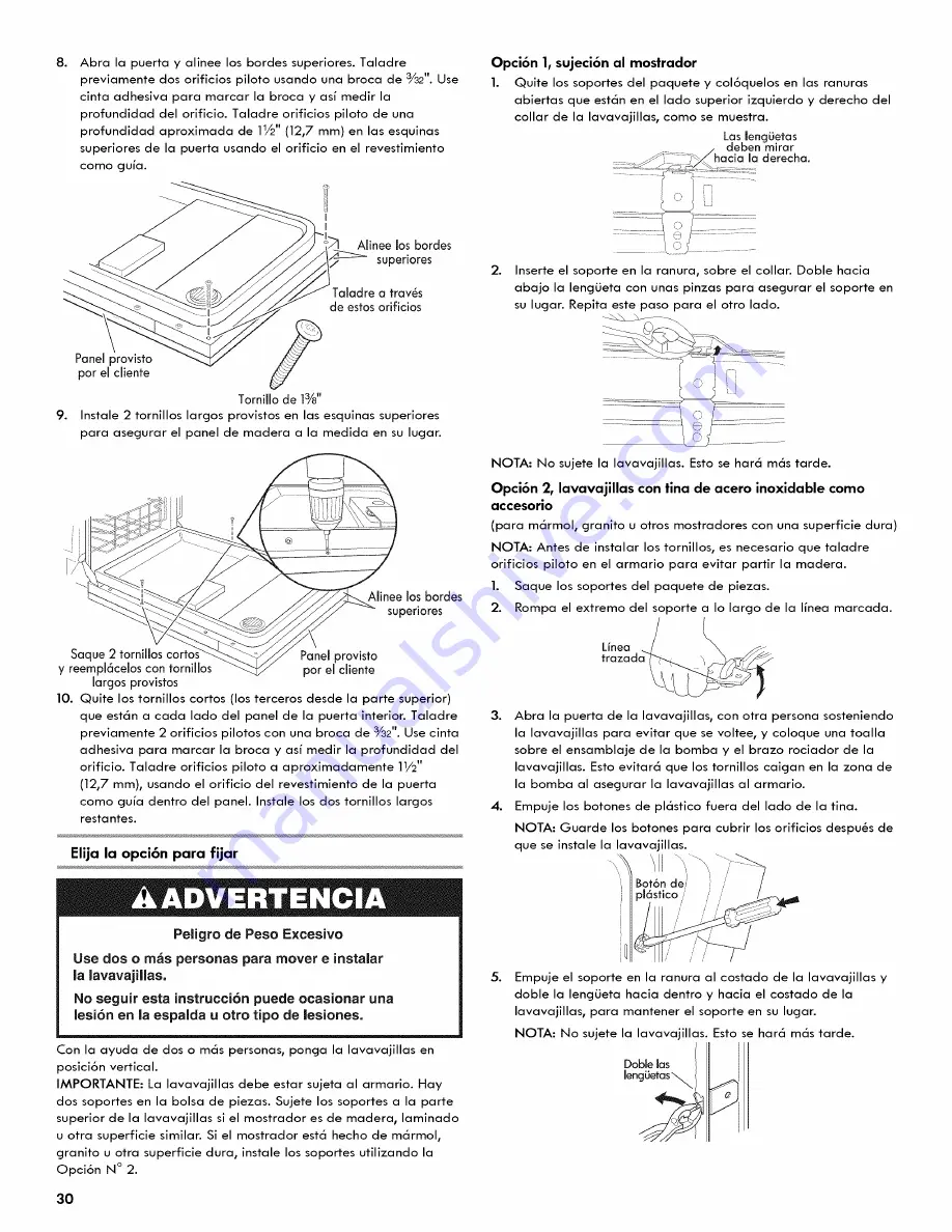 Kenmore 66513966K010 Installation Instructions Manual Download Page 30