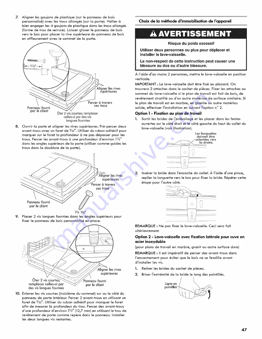 Kenmore 66513966K010 Installation Instructions Manual Download Page 47