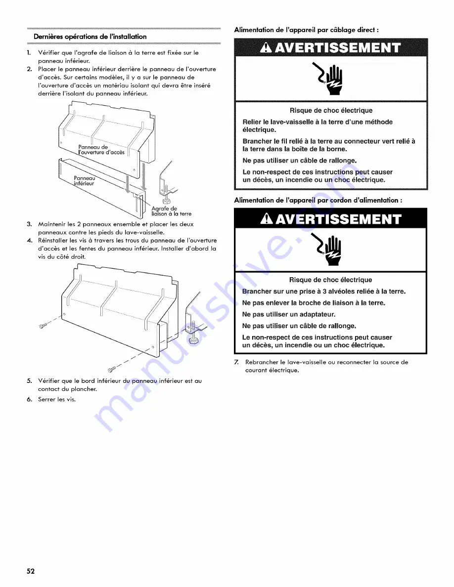 Kenmore 66513966K010 Installation Instructions Manual Download Page 52