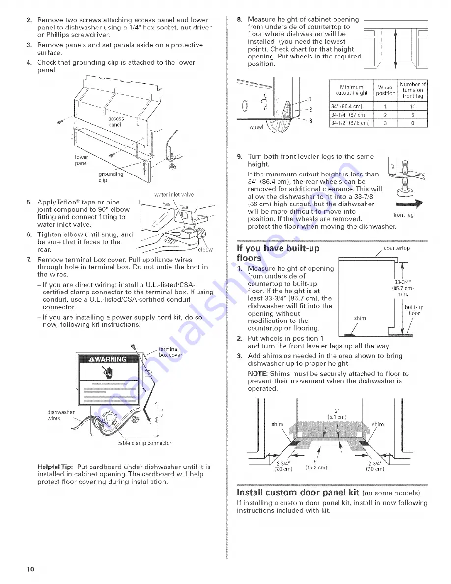 Kenmore 66516012402 Скачать руководство пользователя страница 10