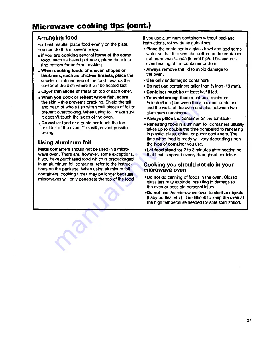 Kenmore 66568600890 Owner'S Manual Download Page 37