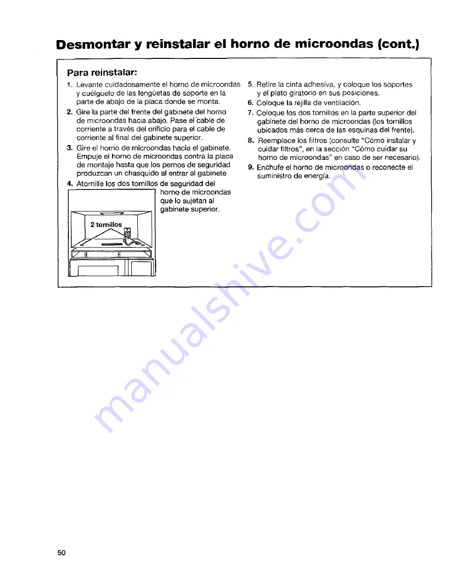 Kenmore 66568600890 Owner'S Manual Download Page 50