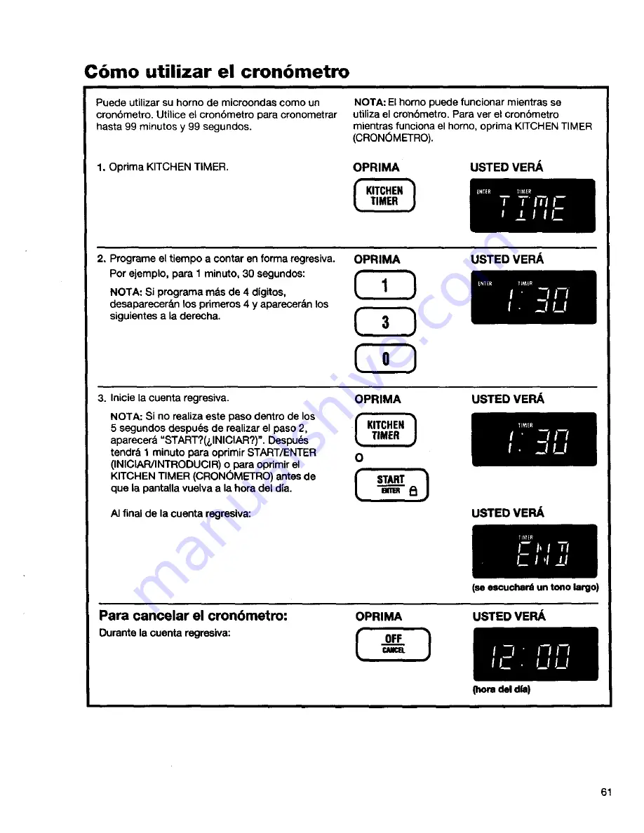 Kenmore 66568600890 Owner'S Manual Download Page 61