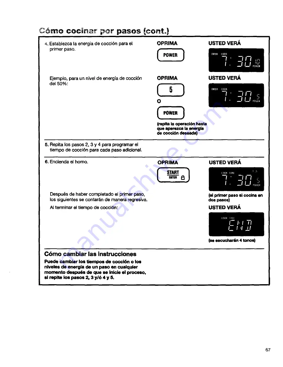 Kenmore 66568600890 Скачать руководство пользователя страница 67