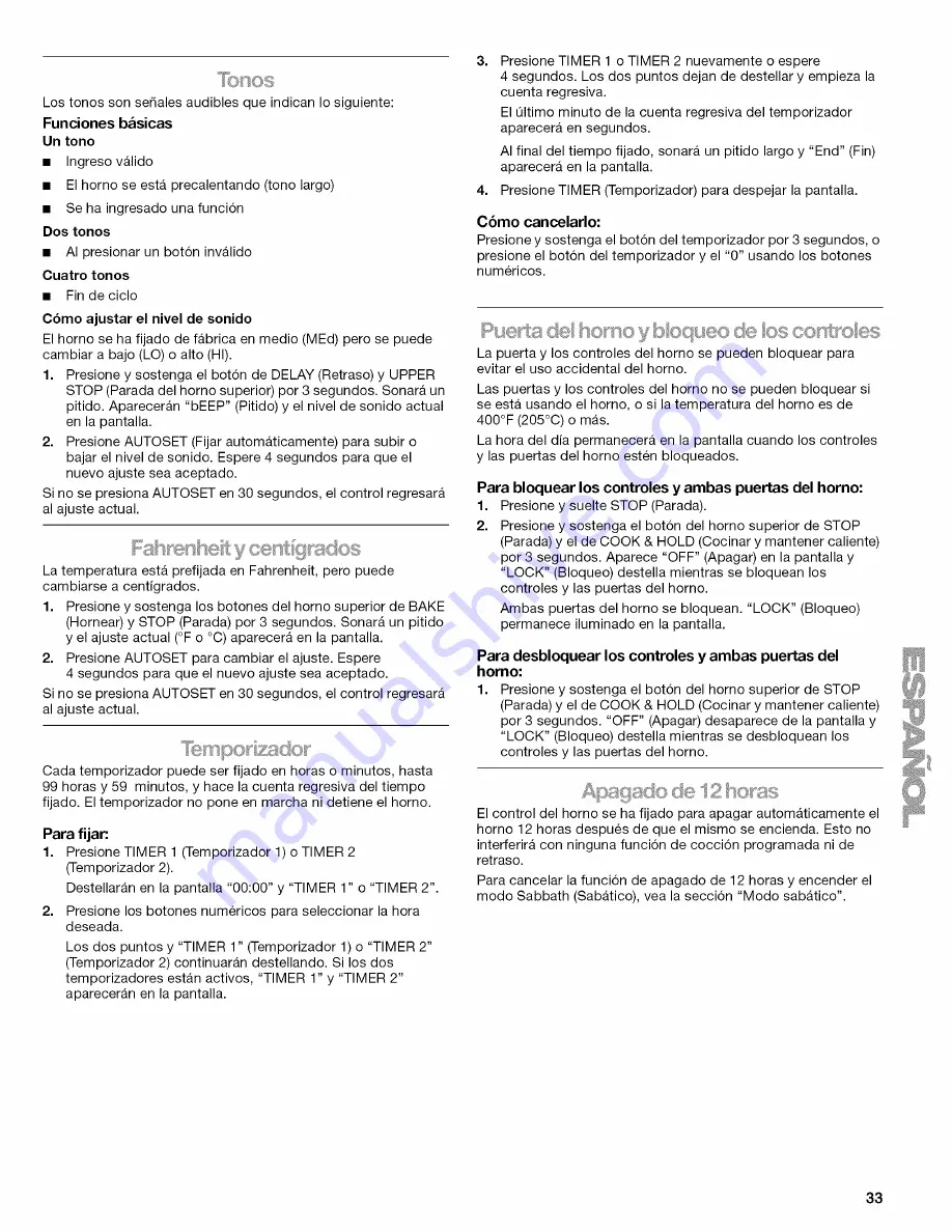 Kenmore 66598003701 Use & Care Manual Download Page 33