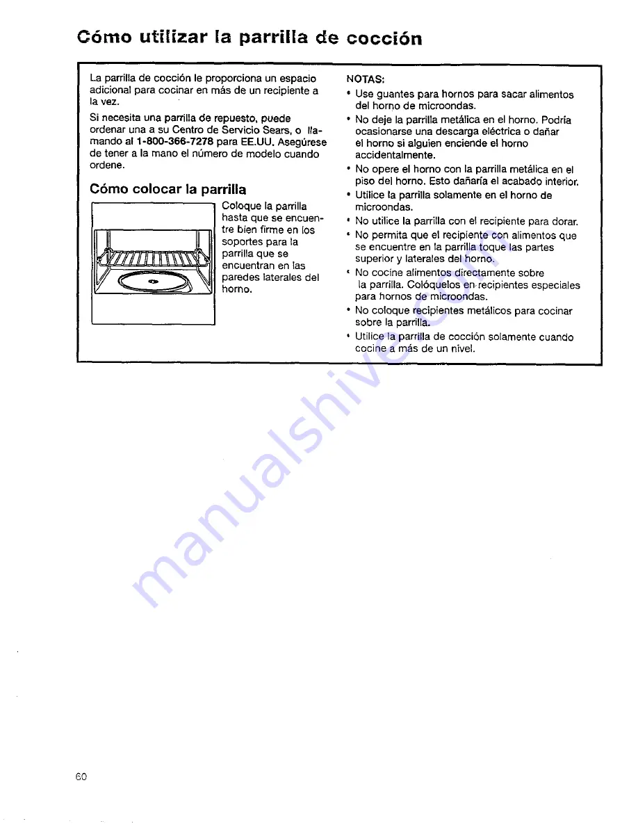 Kenmore 69612 Owner'S Manual Download Page 60