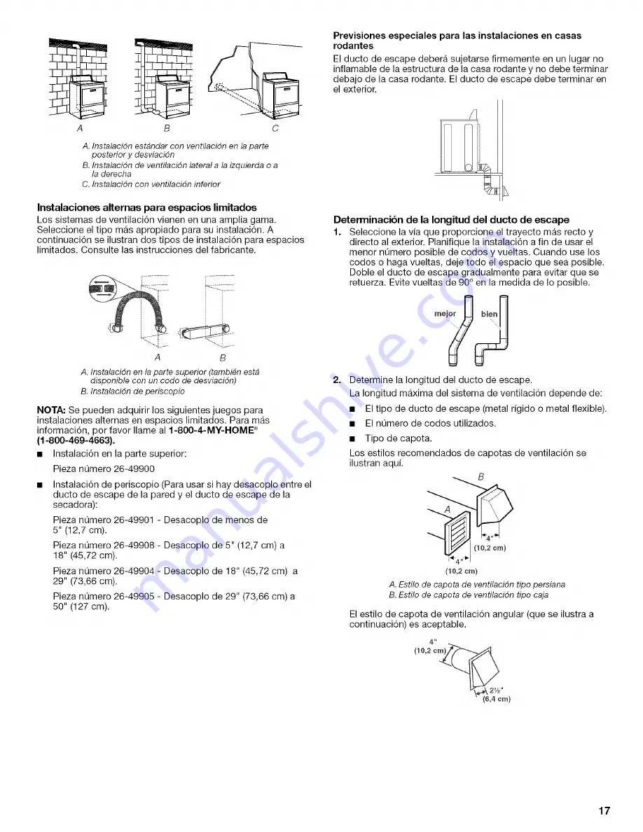 Kenmore 6972 - 700 7.5 cu. Ft. Capacity Electric Dryer Скачать руководство пользователя страница 17