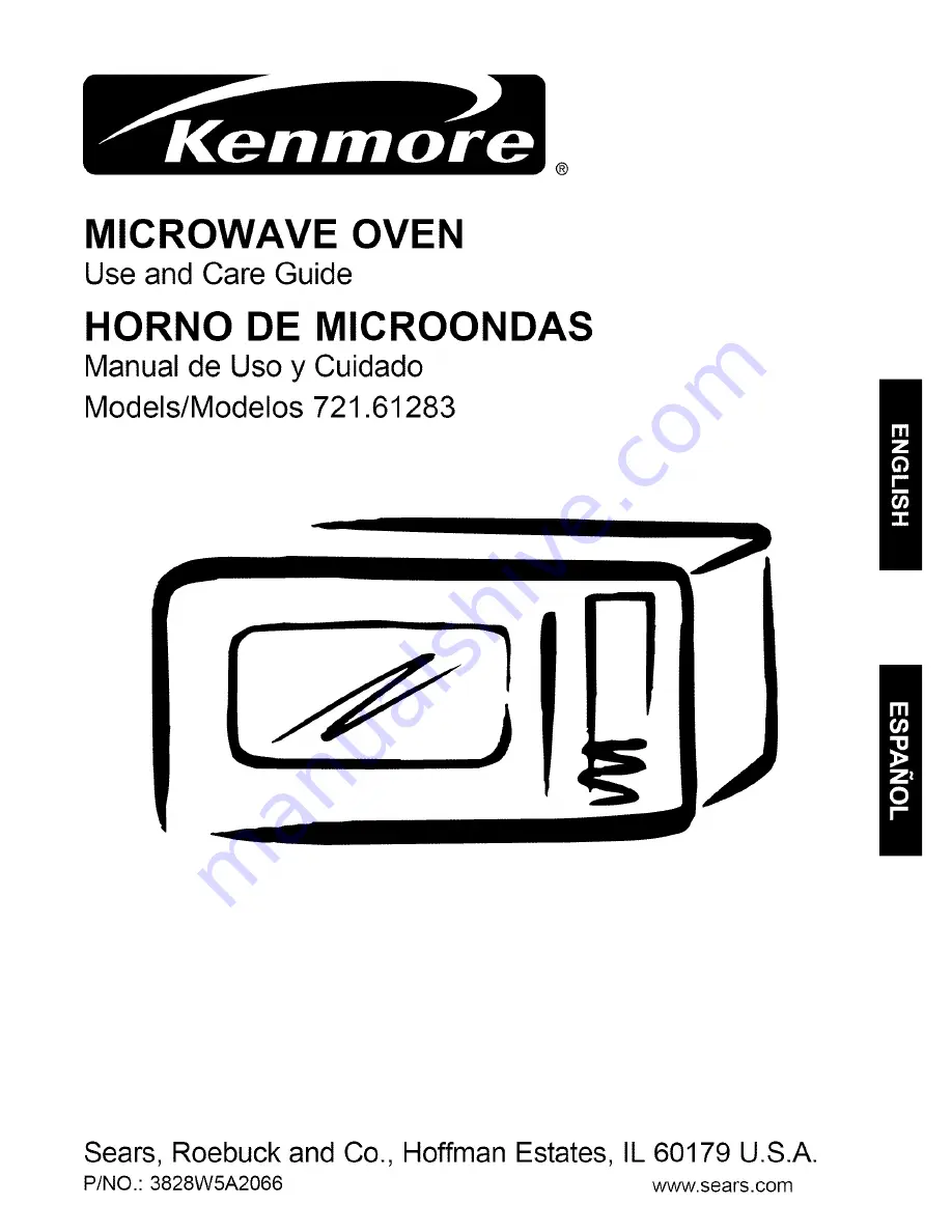 Kenmore 721.61283 Скачать руководство пользователя страница 1