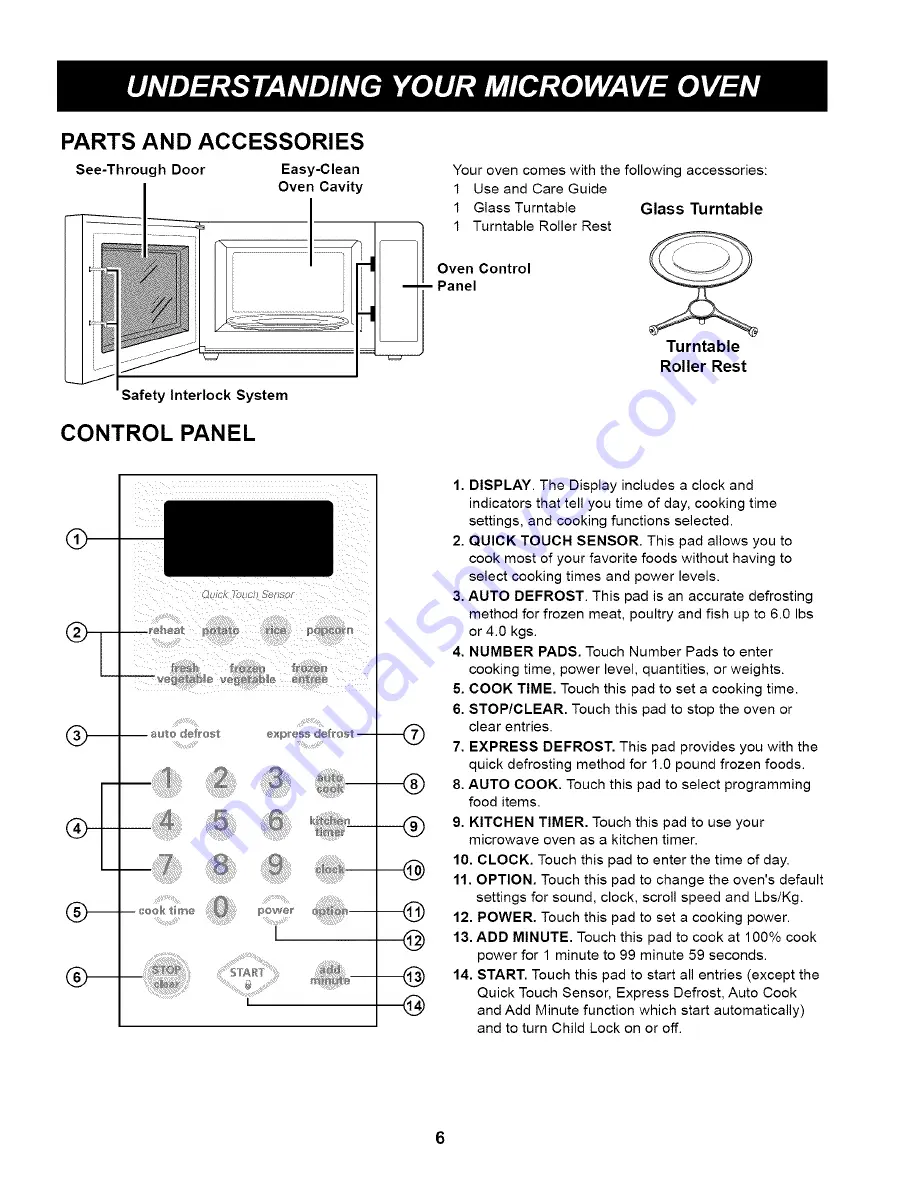 Kenmore 721.62252 Use And Care Manual Download Page 6