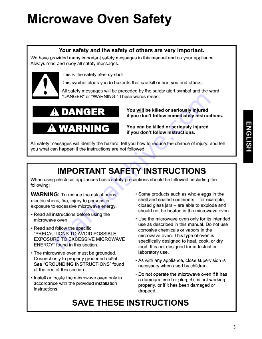 Kenmore 721.63652 Use And Care Manual Download Page 3