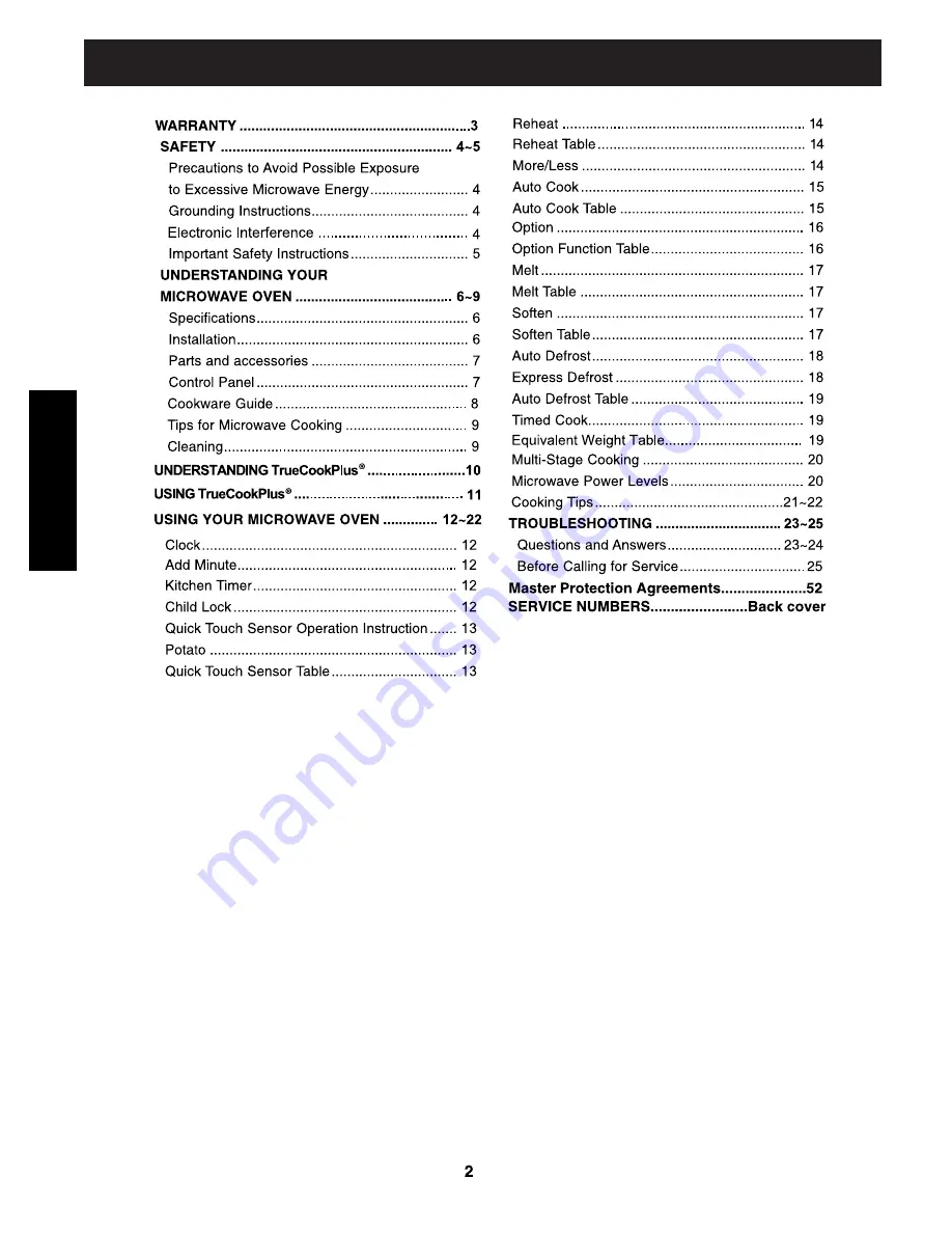 Kenmore 721.66339 Скачать руководство пользователя страница 2