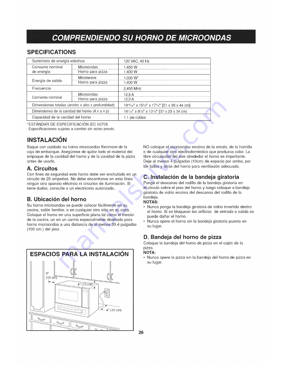 Kenmore 721.66993 Скачать руководство пользователя страница 26