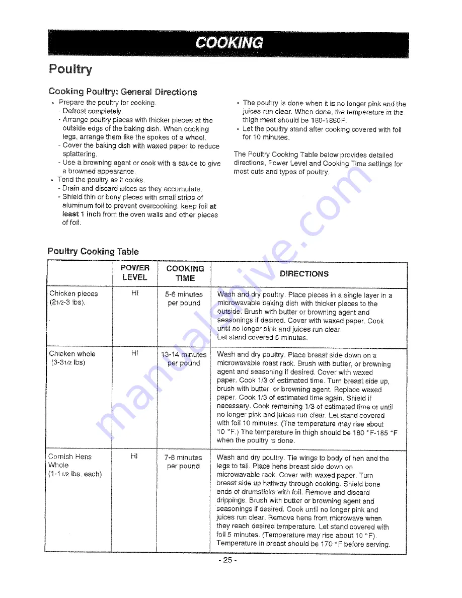 Kenmore 721.676 Owner'S Manual Download Page 25