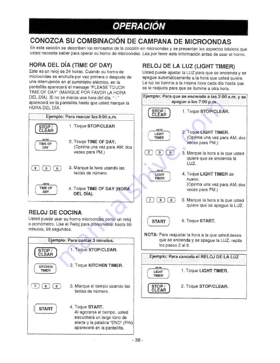 Kenmore 721.676 Owner'S Manual Download Page 38