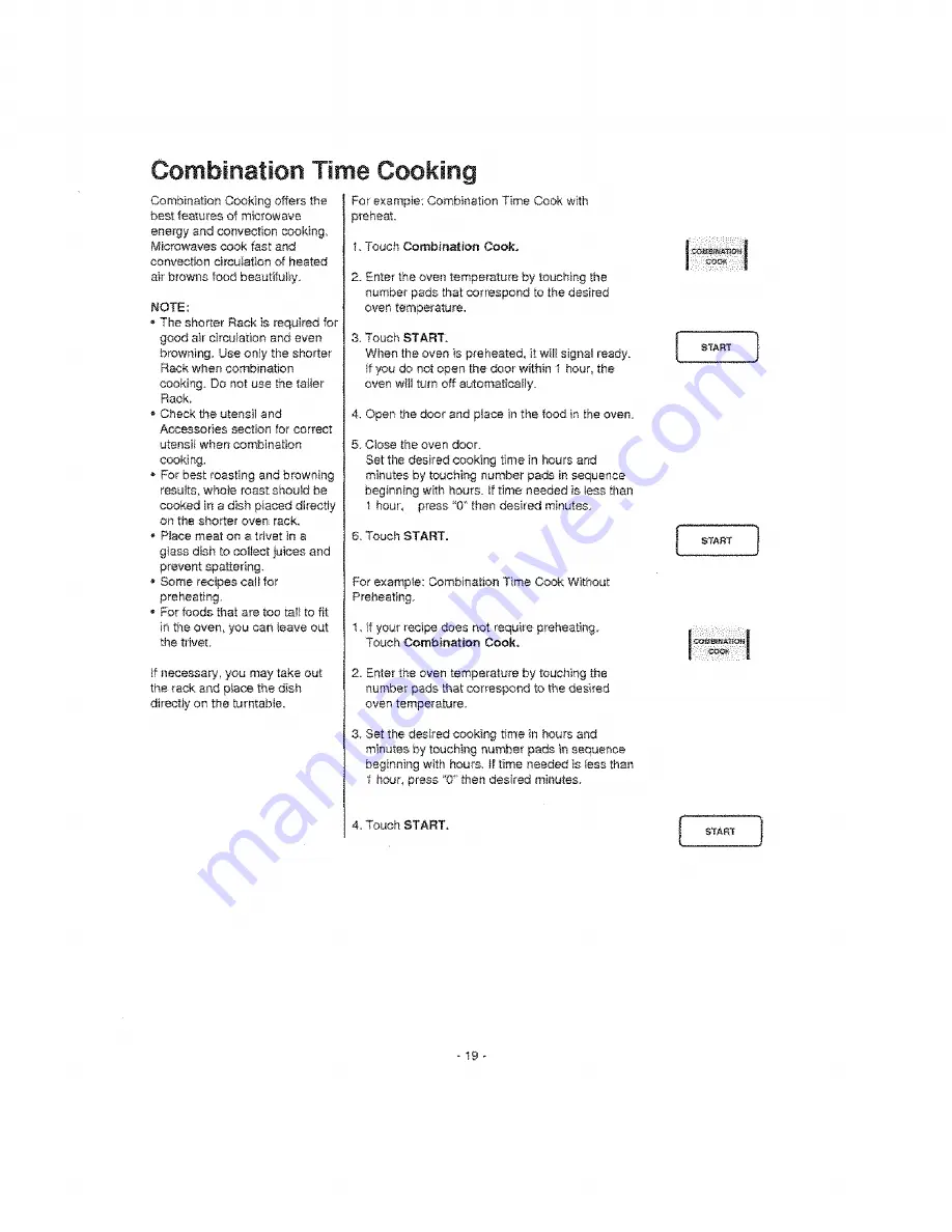 Kenmore 721.68360 Owner'S Manual Download Page 19