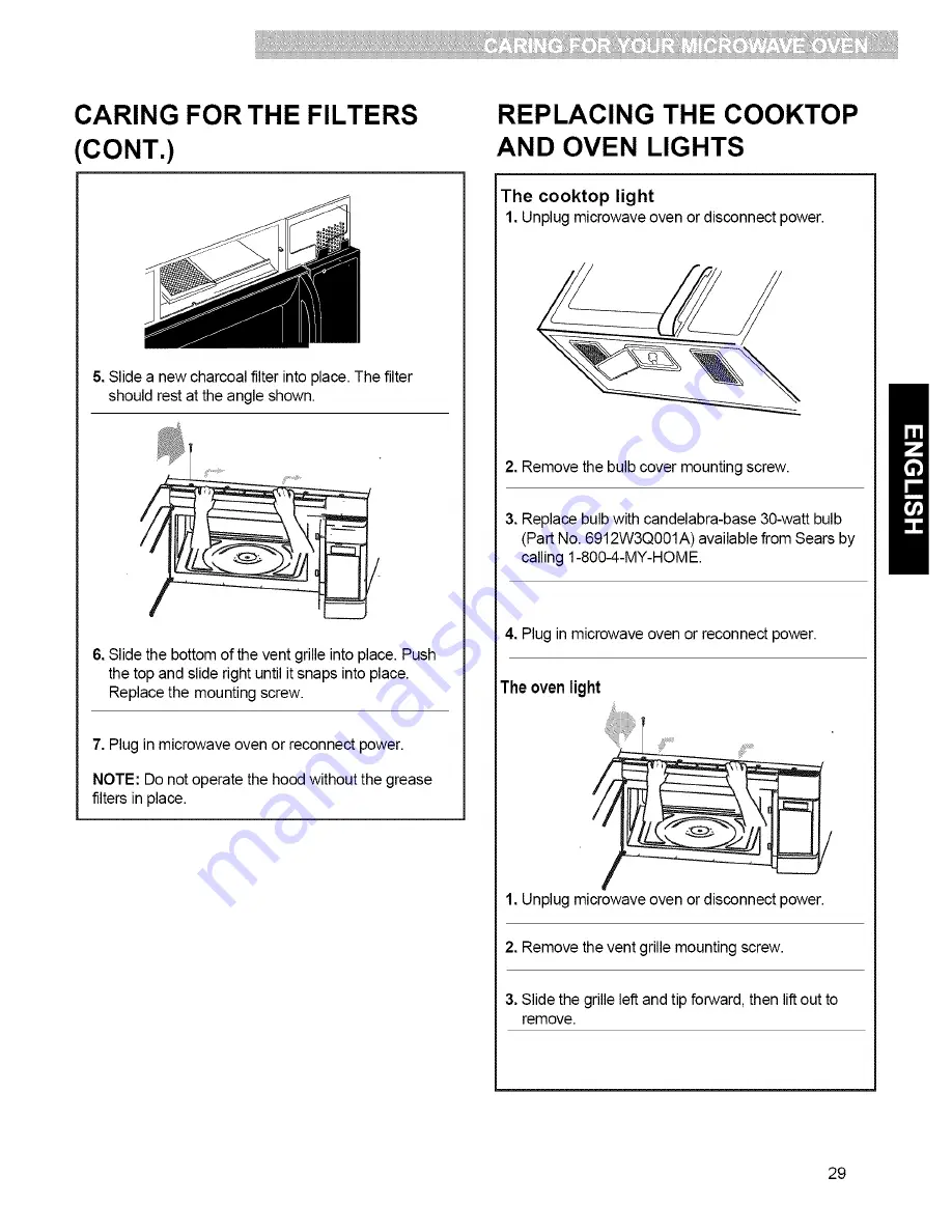 Kenmore 721.80042 Use & Care Manual Download Page 29