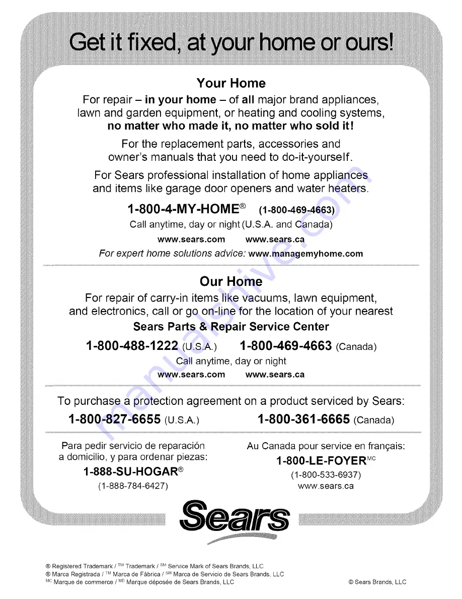 Kenmore 721.80042 Use & Care Manual Download Page 35