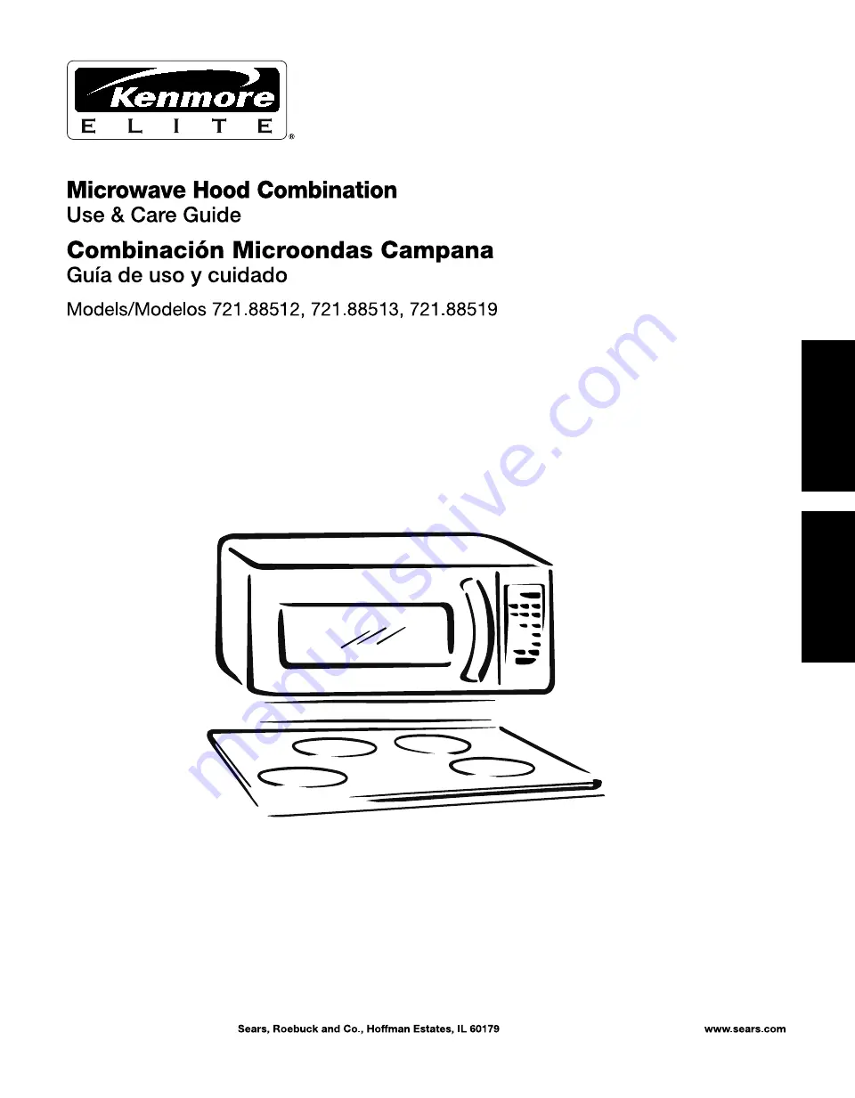 Kenmore 721.88512 Use & Care Manual Download Page 1