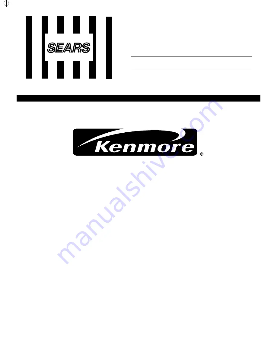 Kenmore 767.8577000 Basic Service Manual Download Page 1