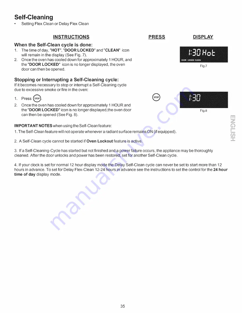 Kenmore 7751 - Elite 30 in. Gas Range Use & Care Manual Download Page 35